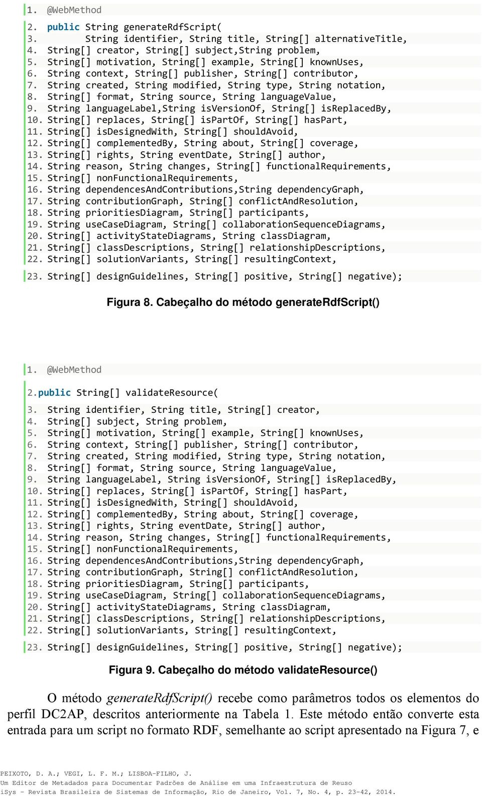 String[] format, String source, String languagevalue, 9. String languagelabel, String isversionof, String[] isreplacedby, 10. String[] replaces, String[] ispartof, String[] haspart, 11.