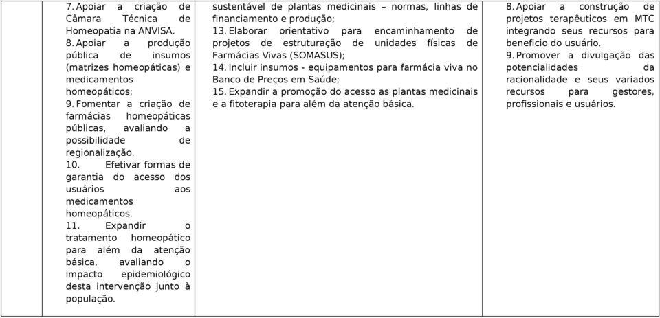 Expandir o tratamento homeopático para além da atenção básica, avaliando o impacto epidemiológico desta intervenção junto à população.