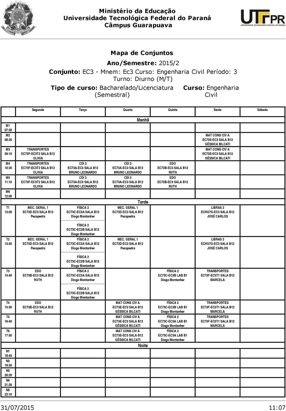 B12 EC73C-EC3B LAB B1 EC73F-EC3 SALA B12 EC73C-EC3B LAB B1 EC73C-EC3A LAB