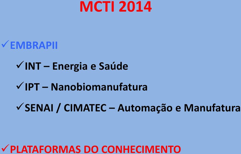 SENAI / CIMATEC Automação e