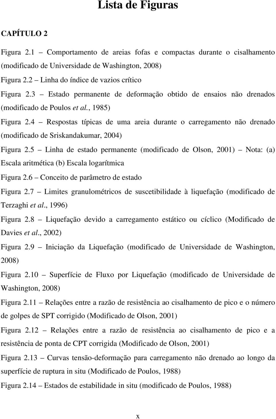 4 Respostas típicas de uma areia durante o carregamento não drenado (modificado de Sriskandakumar, 2004) Figura 2.