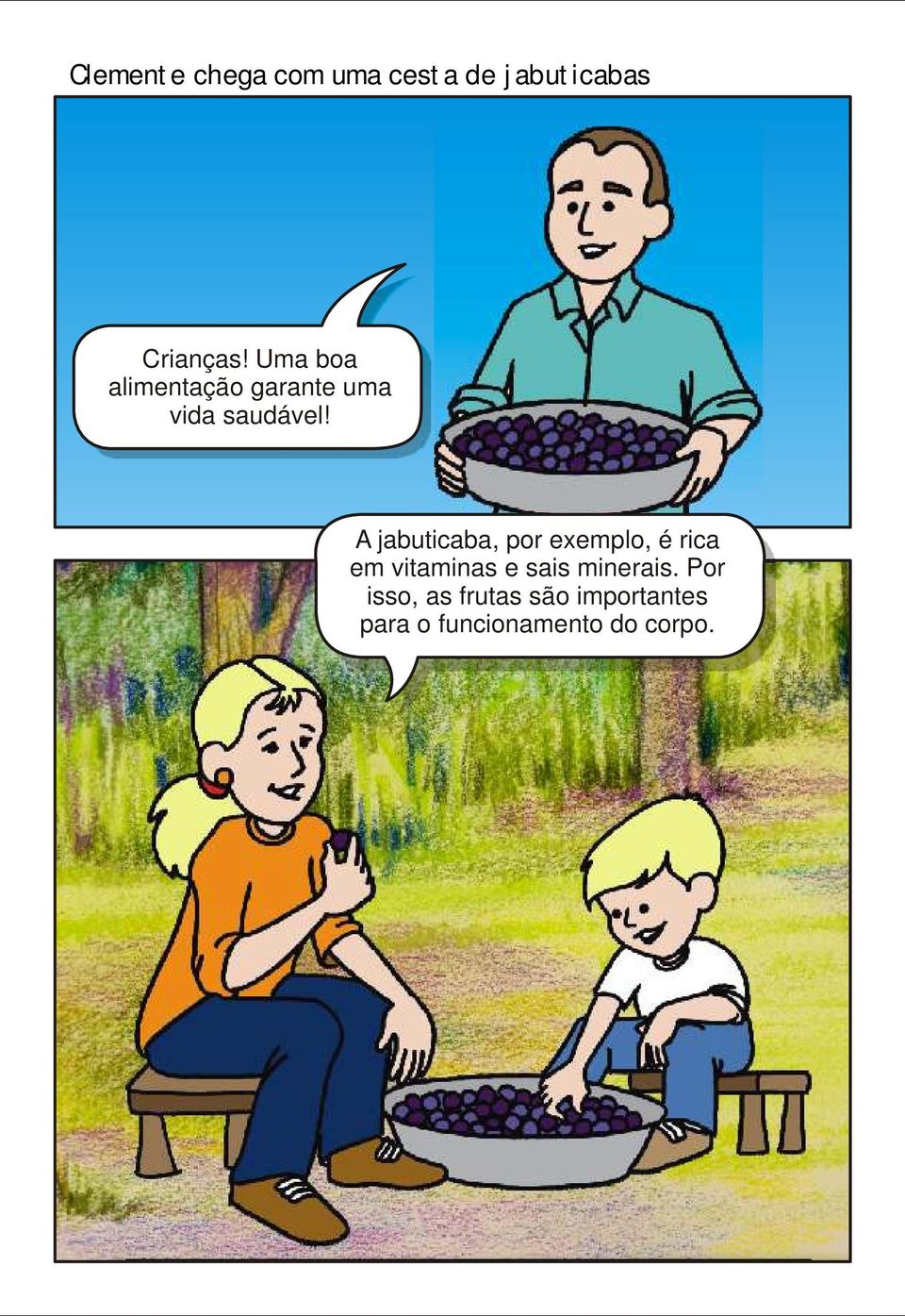 A jabuticaba, por exemplo, é rica em vitaminas e sais