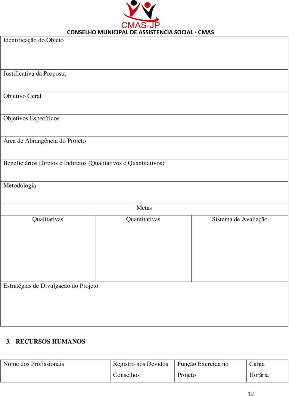 Quantitativos) Metodologia Metas Qualitativas Quantitativas Sistema de Avaliação Estratégias de Divulgação do