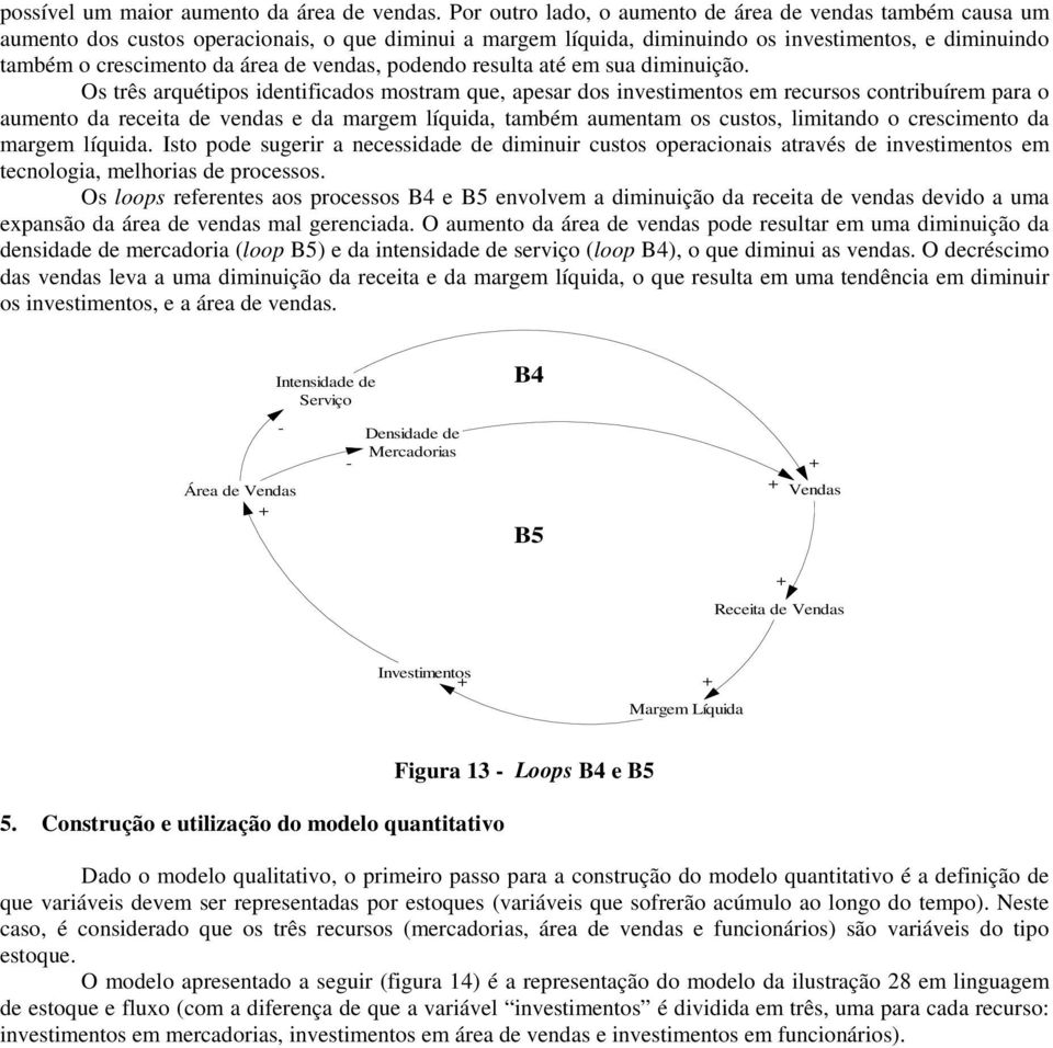 vendas, podendo resulta até em sua diminuição.