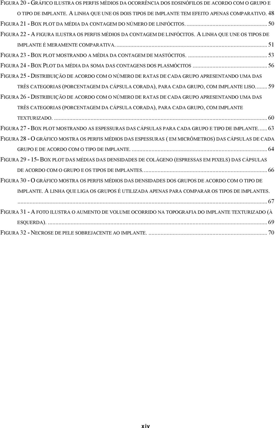 A LINHA QUE UNE OS TIPOS DE IMPLANTE É MERAMENTE COMPARATIVA.... 51 FIGURA 23 - BOX PLOT MOSTRANDO A MÉDIA DA CONTAGEM DE MASTÓCITOS.