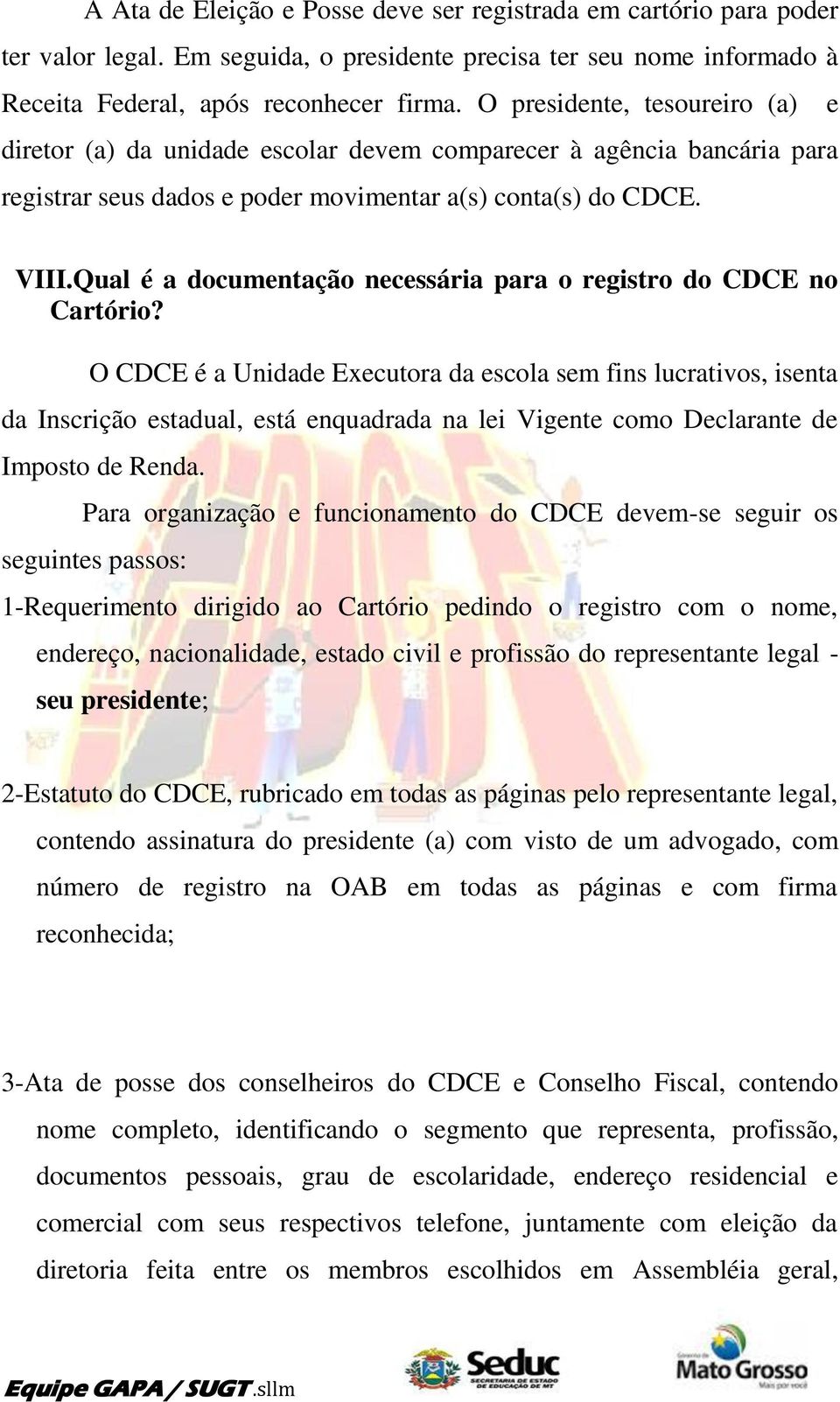 Qual é a documentação necessária para o registro do CDCE no Cartório?