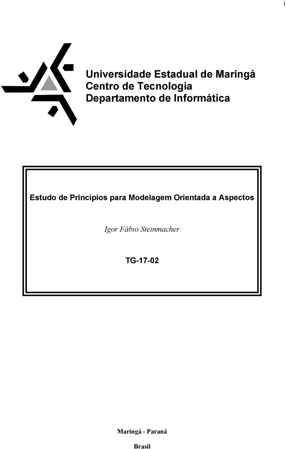 Princípios para Modelagem Orientada a Aspectos