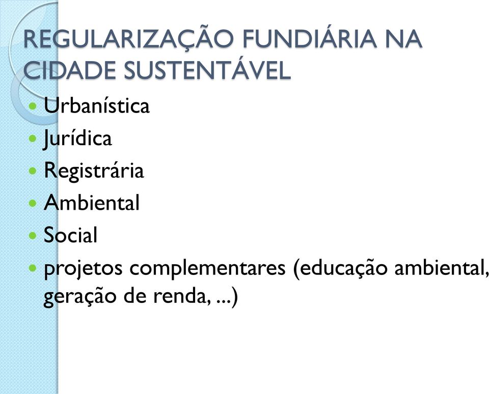 Registrária Ambiental Social projetos