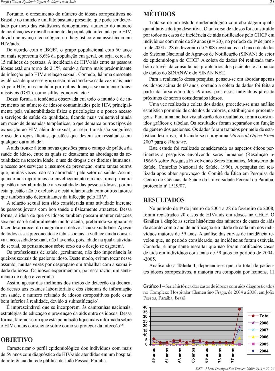 De acordo com o IBGE³, o grupo populacional com 60 anos ou mais representa 8,6% da população em geral, ou seja, cerca de 15 milhões de pessoas.