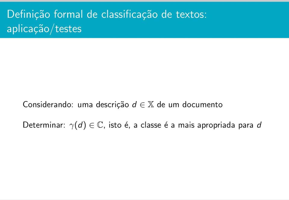 descrição d X de um documento Determinar: