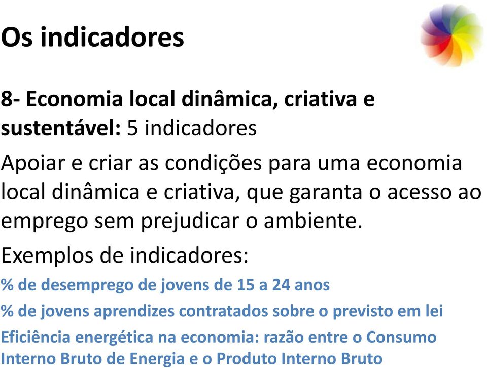 % de desemprego de jovens de 15 a 24 anos % de jovens aprendizes contratados sobre o previsto em lei Eficiência