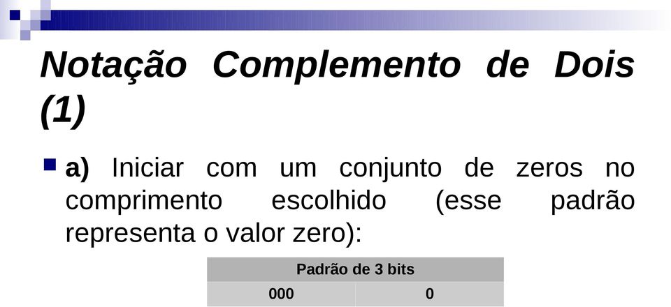 comprimento escolhido (esse padrão