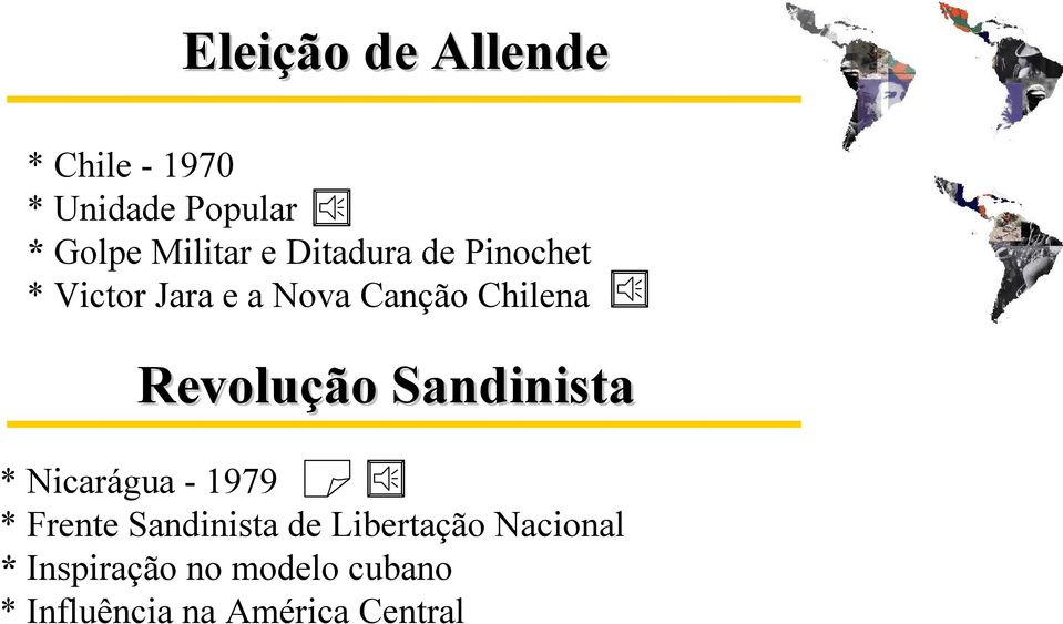 Revolução Sandinista * Nicarágua - 1979 * Frente Sandinista de