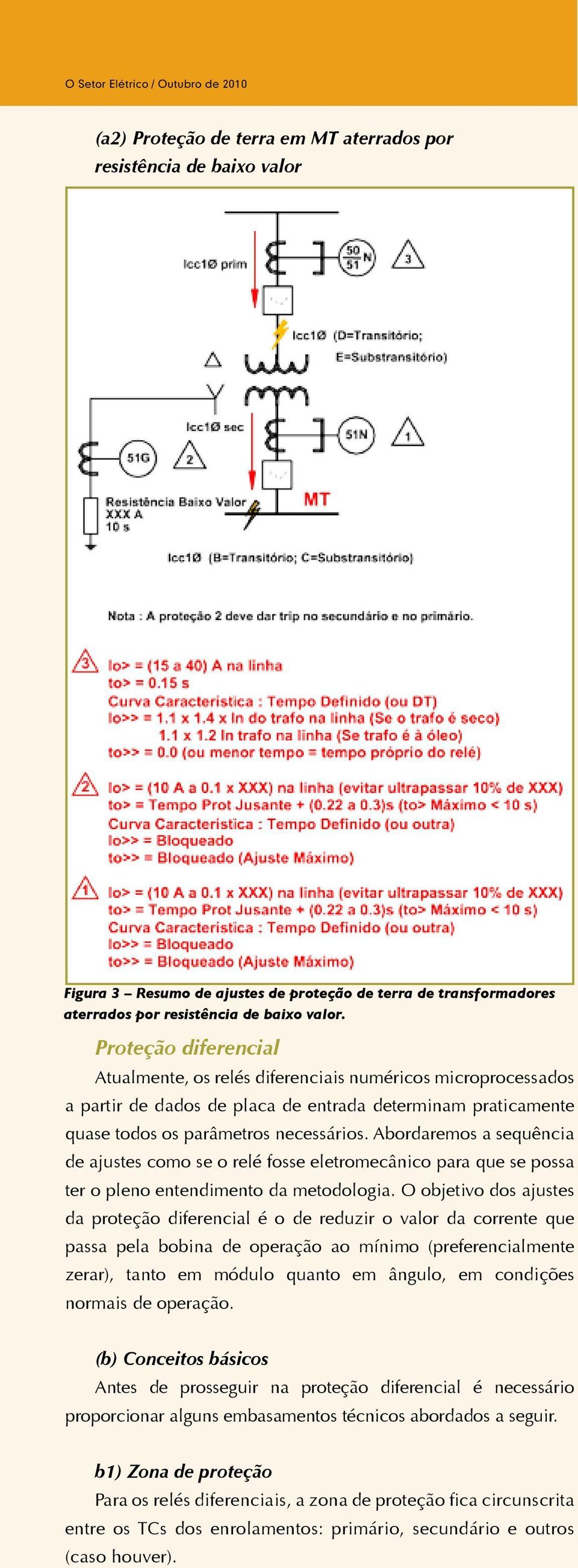 Abordaremos a sequência de ajustes como se o relé fosse eletromecânico para que se possa ter o pleno entendimento da metodologia.