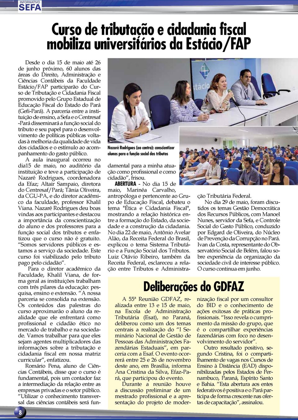 Educação Fiscal do Estado do Pará (Gefi-Pará).