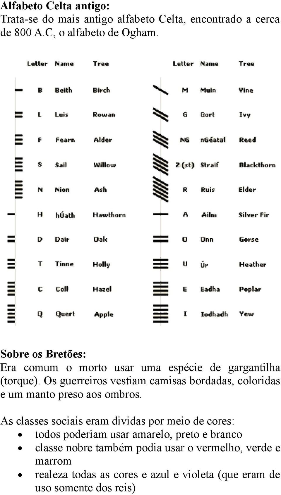 Os guerreiros vestiam camisas bordadas, coloridas e um manto preso aos ombros.