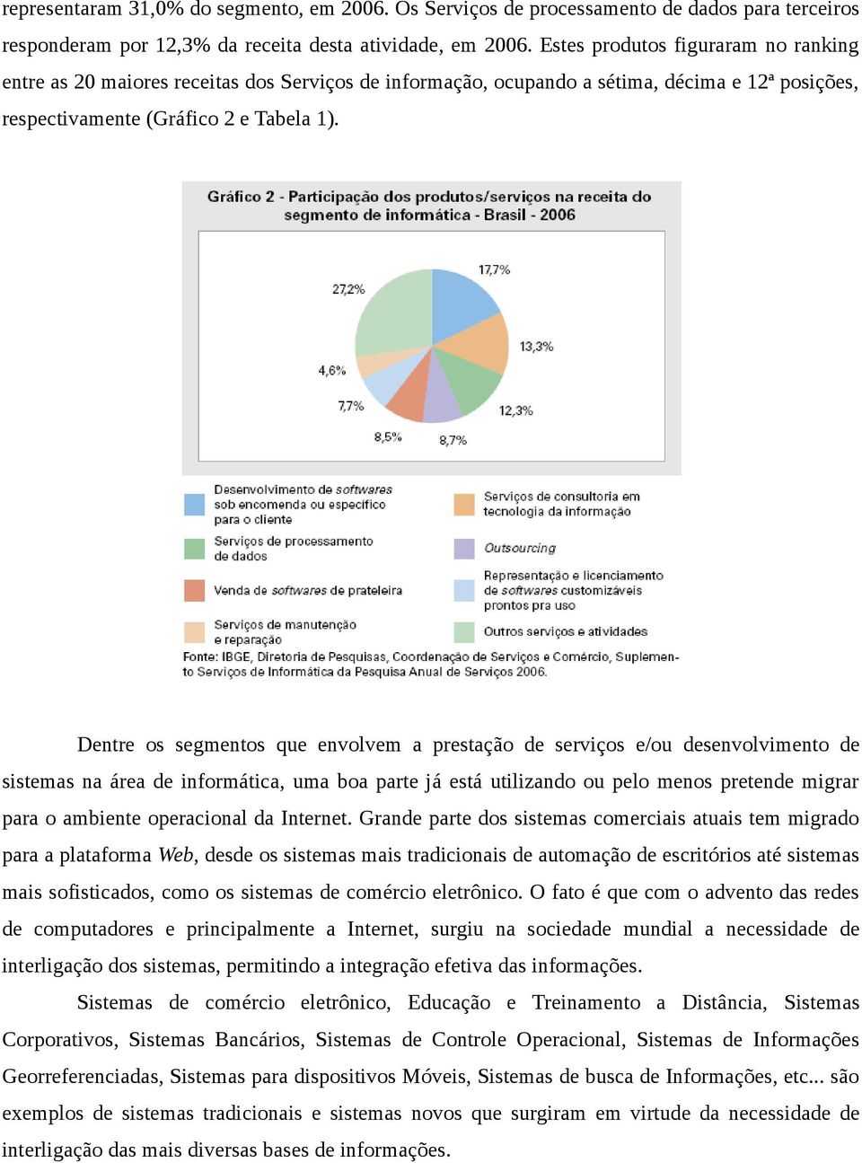 Dentre os segmentos que envolvem a prestação de serviços e/ou desenvolvimento de sistemas na área de informática, uma boa parte já está utilizando ou pelo menos pretende migrar para o ambiente