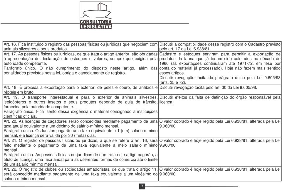 As pessoas físicas ou jurídicas, de que trata o artigo anterior, são obrigadas Cadastro e estoques serviram para permitir a exportação de à apresentação de declaração de estoques e valores, sempre