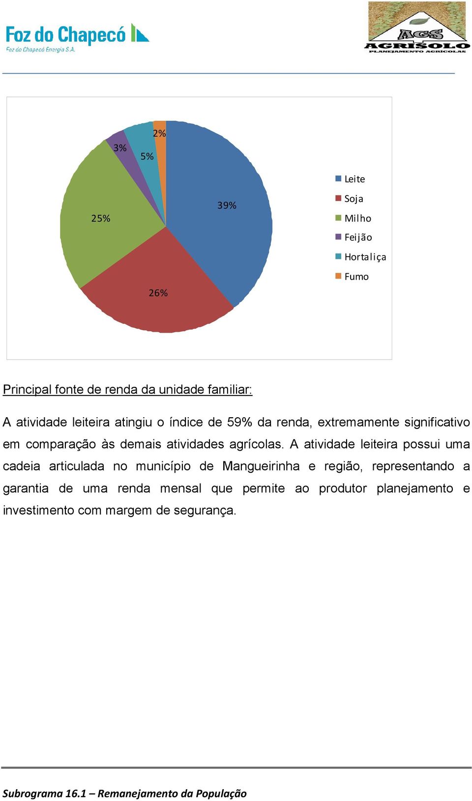 atividades agrícolas.