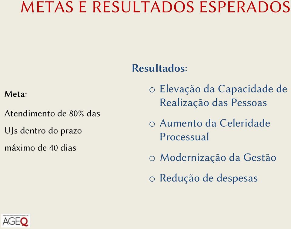 da Capacidade de Realização das Pessoas o Aumento da