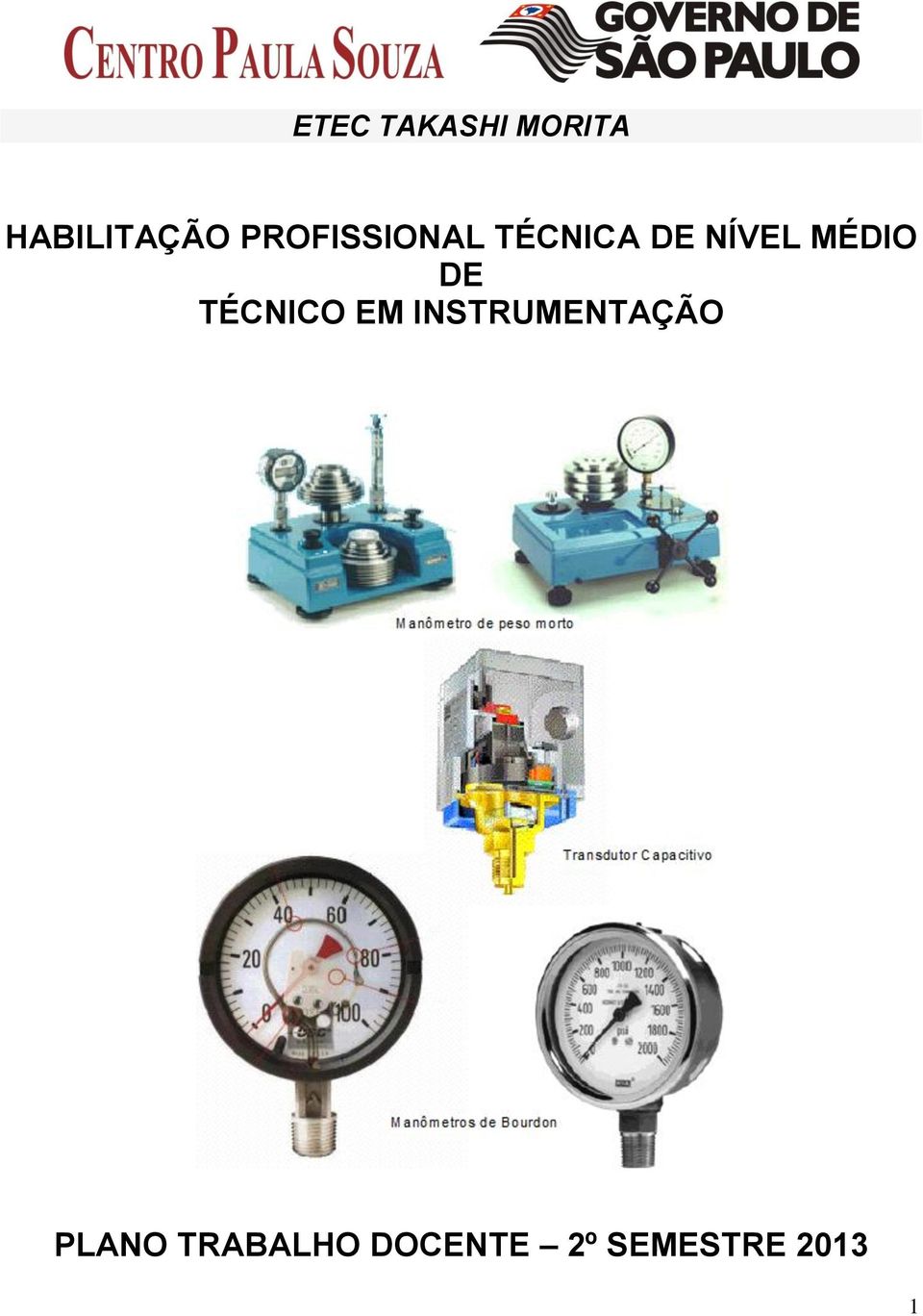 MÉDIO DE TÉCNICO EM INSTRUMENTAÇÃO