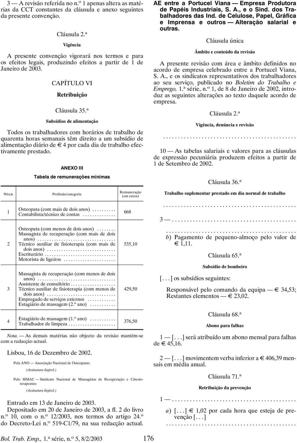 a Subsídios de alimentação Todos os trabalhadores com horários de trabalho de quarenta horas semanais têm direito a um subsídio de alimentação diário de E 4 por cada dia de trabalho efectivamente