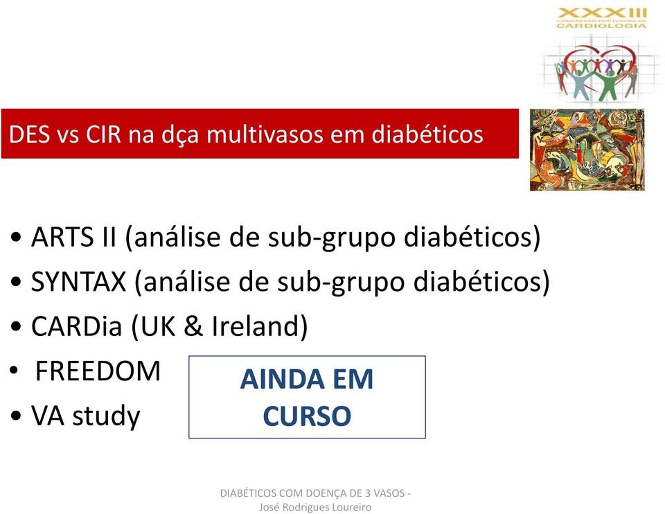 SYNTAX (análise de sub grupo diabéticos)