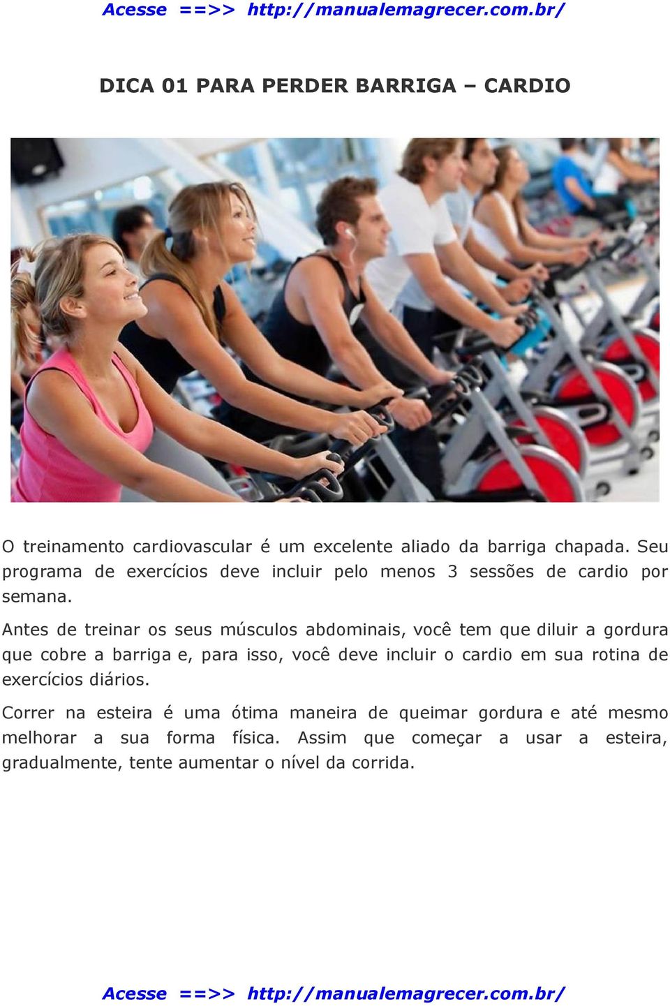 Antes de treinar os seus músculos abdominais, você tem que diluir a gordura que cobre a barriga e, para isso, você deve incluir o cardio