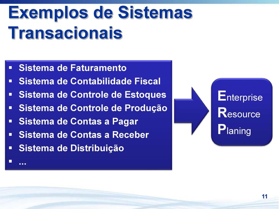 Controle de Produção Sistema de Contas a Pagar Sistema de Contas a