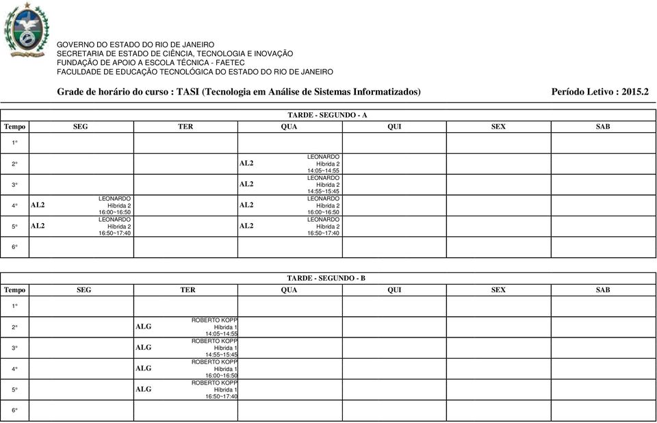 16:50~17:40 16:50~17:40 6 TARDE - SEGUNDO - B 1 2 ALG