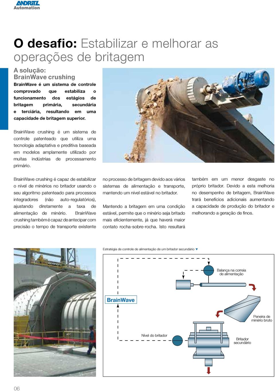 crushing é um sistema de controle patenteado que utiliza uma tecnologia adaptativa e preditiva baseada em modelos amplamente utilizado por muitas indústrias de processamento primário.