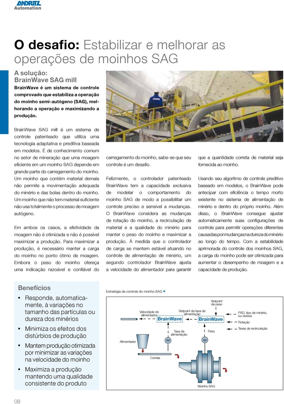 É de conhecimento comum no setor de mineração que uma moagem eficiente em um moinho SAG depende em grande parte do carregamento do moinho.