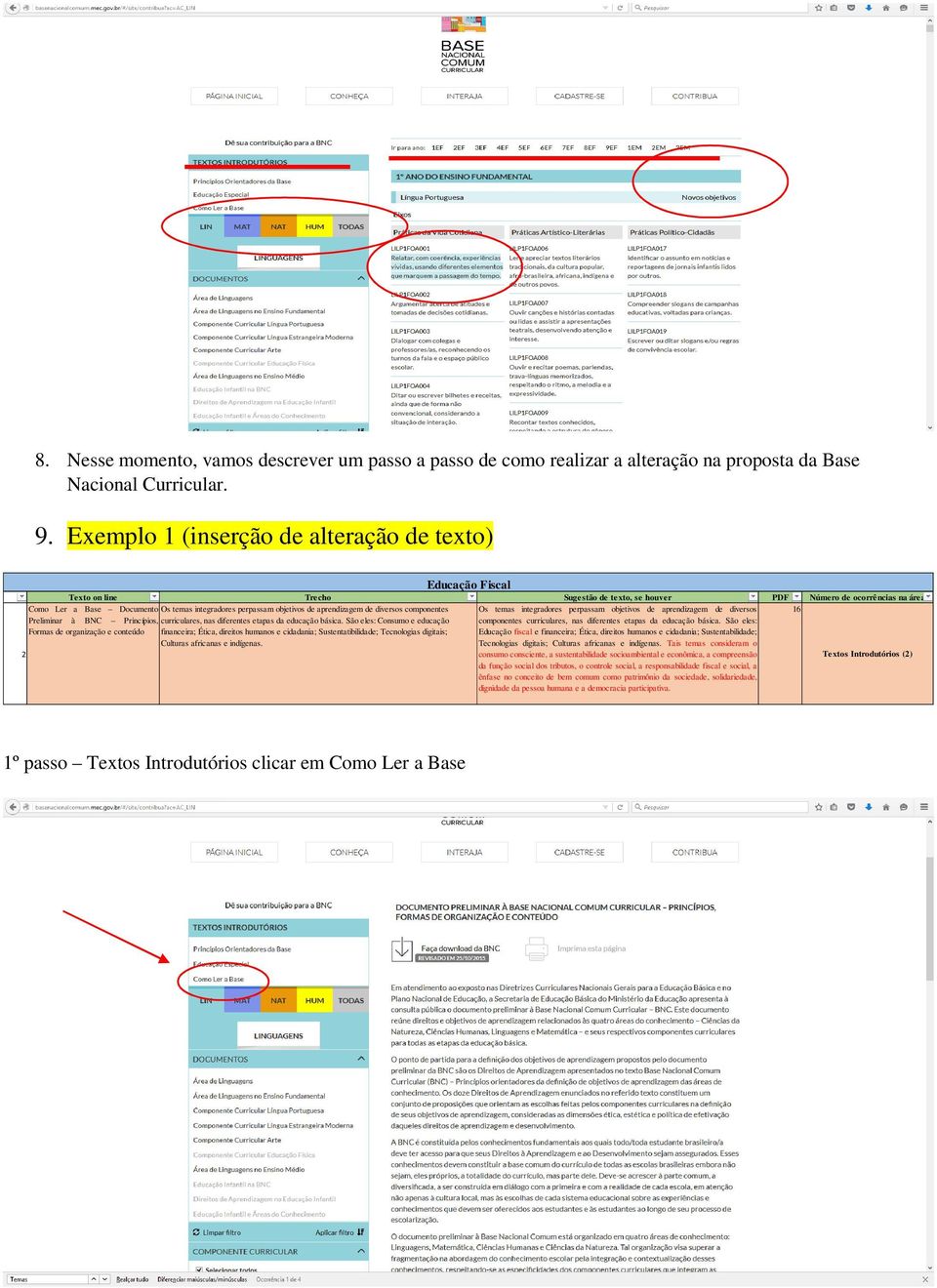 perpassam objetivos de aprendizagem de diversos componentes 16 Preliminar à BNC Princípios, curriculares, nas diferentes etapas da educação básica.