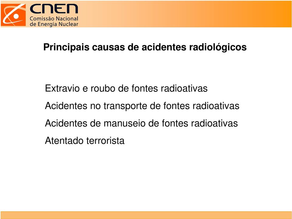 Acidentes no transporte de fontes radioativas