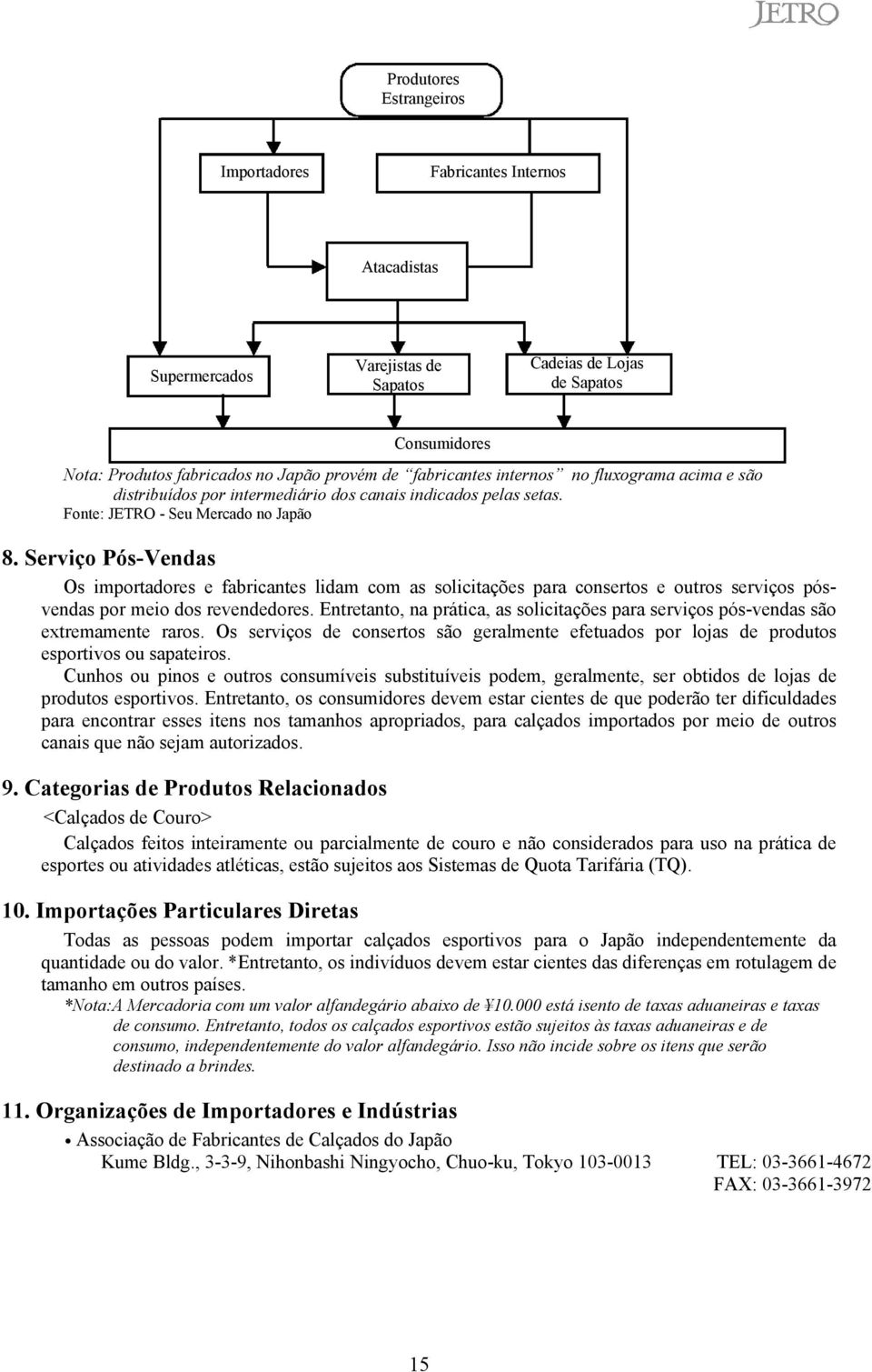 Serviço Pós-Vendas Os importadores e fabricantes lidam com as solicitações para consertos e outros serviços pósvendas por meio dos revendedores.