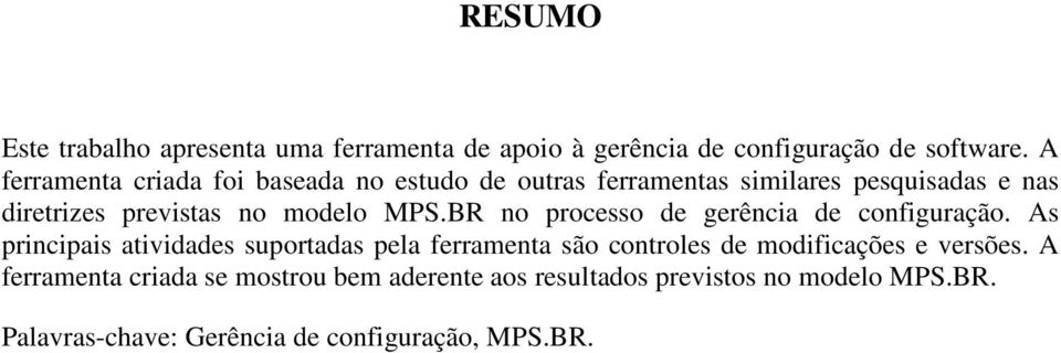 MPS.BR no processo de gerência de configuração.