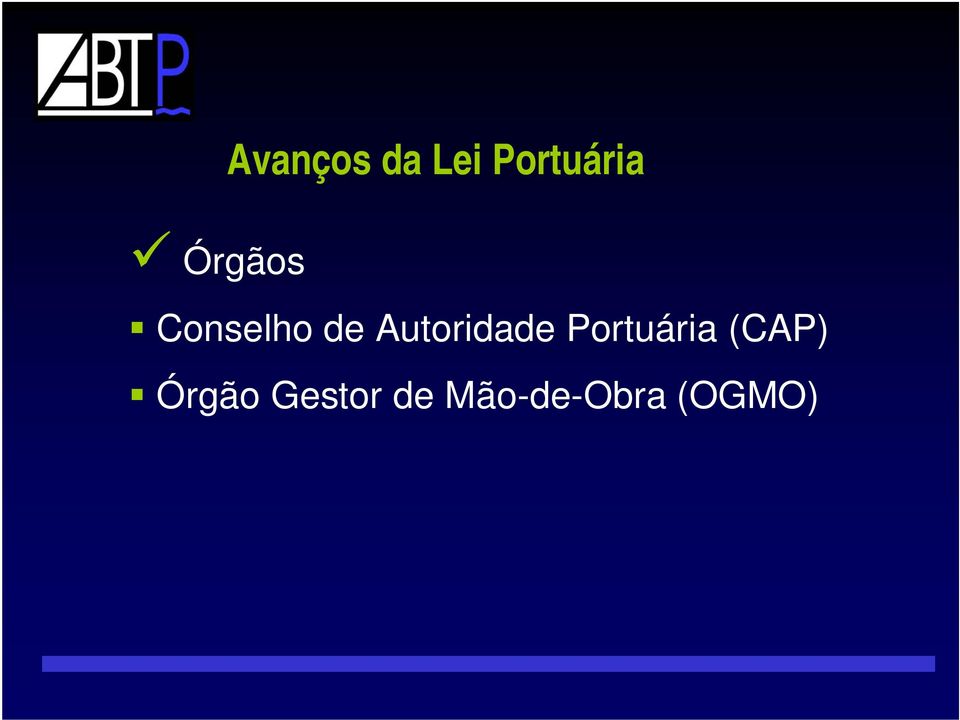 Autoridade Portuária (CAP)