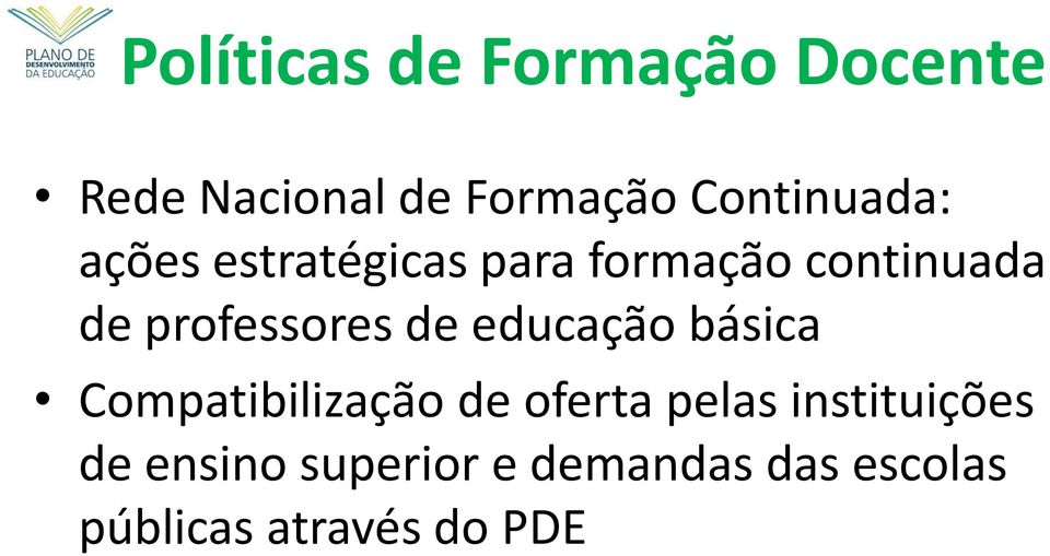 professores de educação básica Compatibilização de oferta pelas