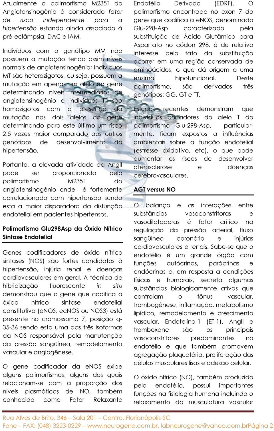 níveis intermediários de angiotensinogênio e indivíduos TT são homozigotos com a presença da mutação nos dois alelos do gene determinando para este último um risco 2,5 vezes maior comparado aos