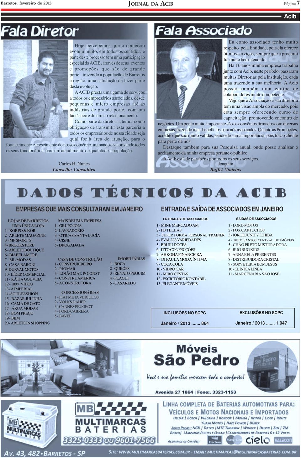 A ACIB presta uma gama de serviços a todos os empresários associados, desde pequenas e micro empresas até as indústrias de grande porte, com um fantástico e dinâmico relacionamento.