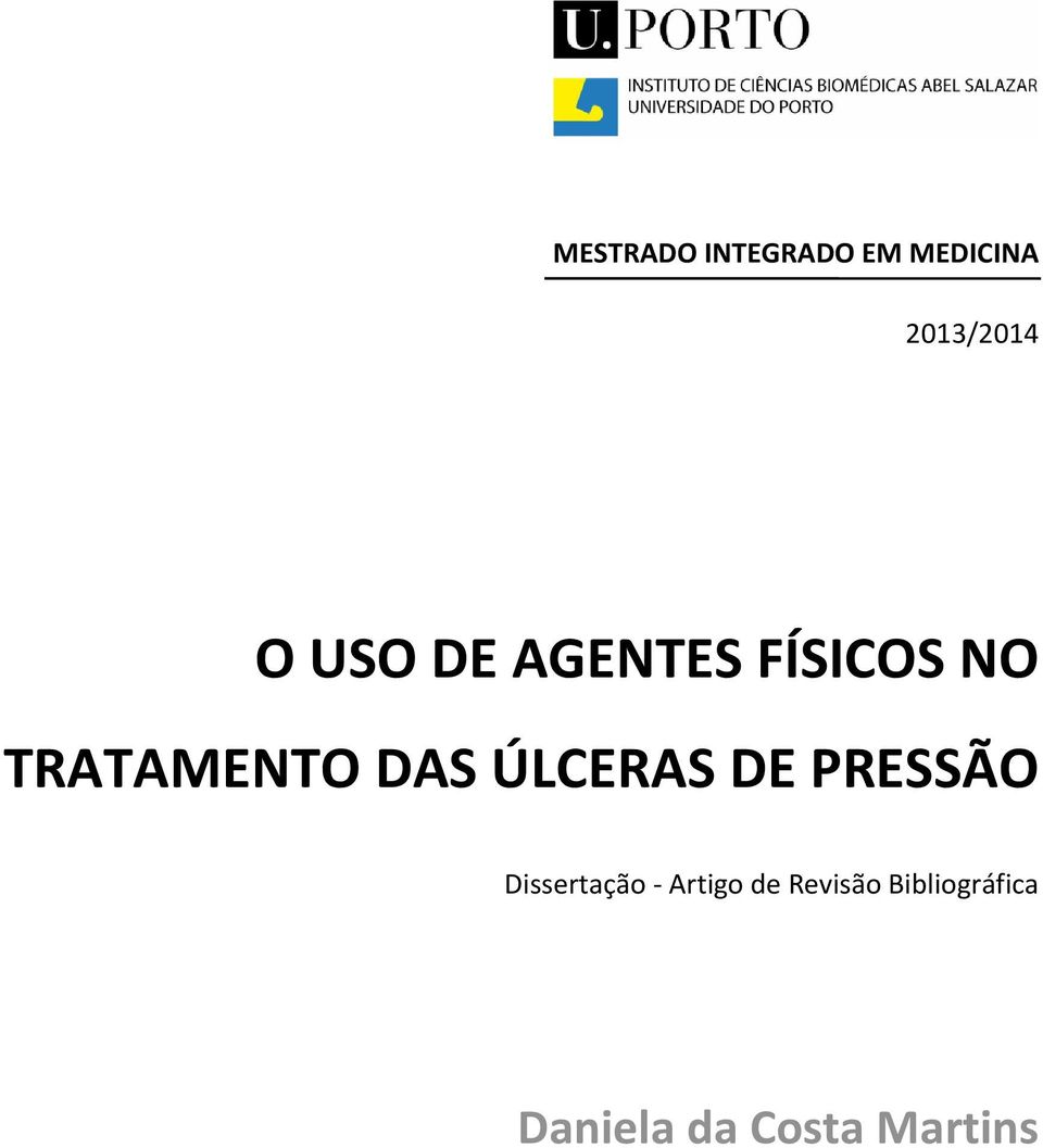 ÚLCERAS DE PRESSÃO Dissertação - Artigo de