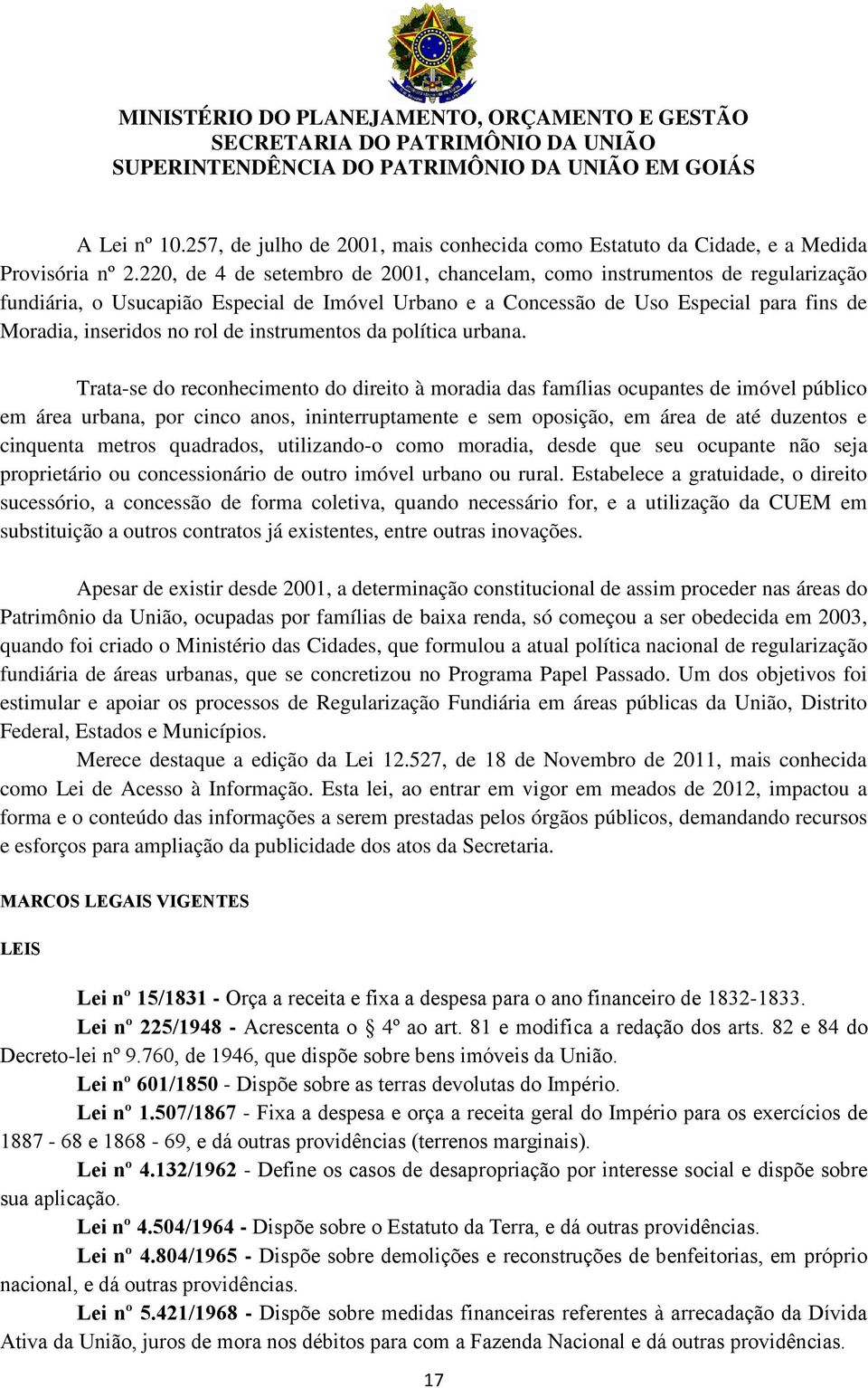 instrumentos da política urbana.