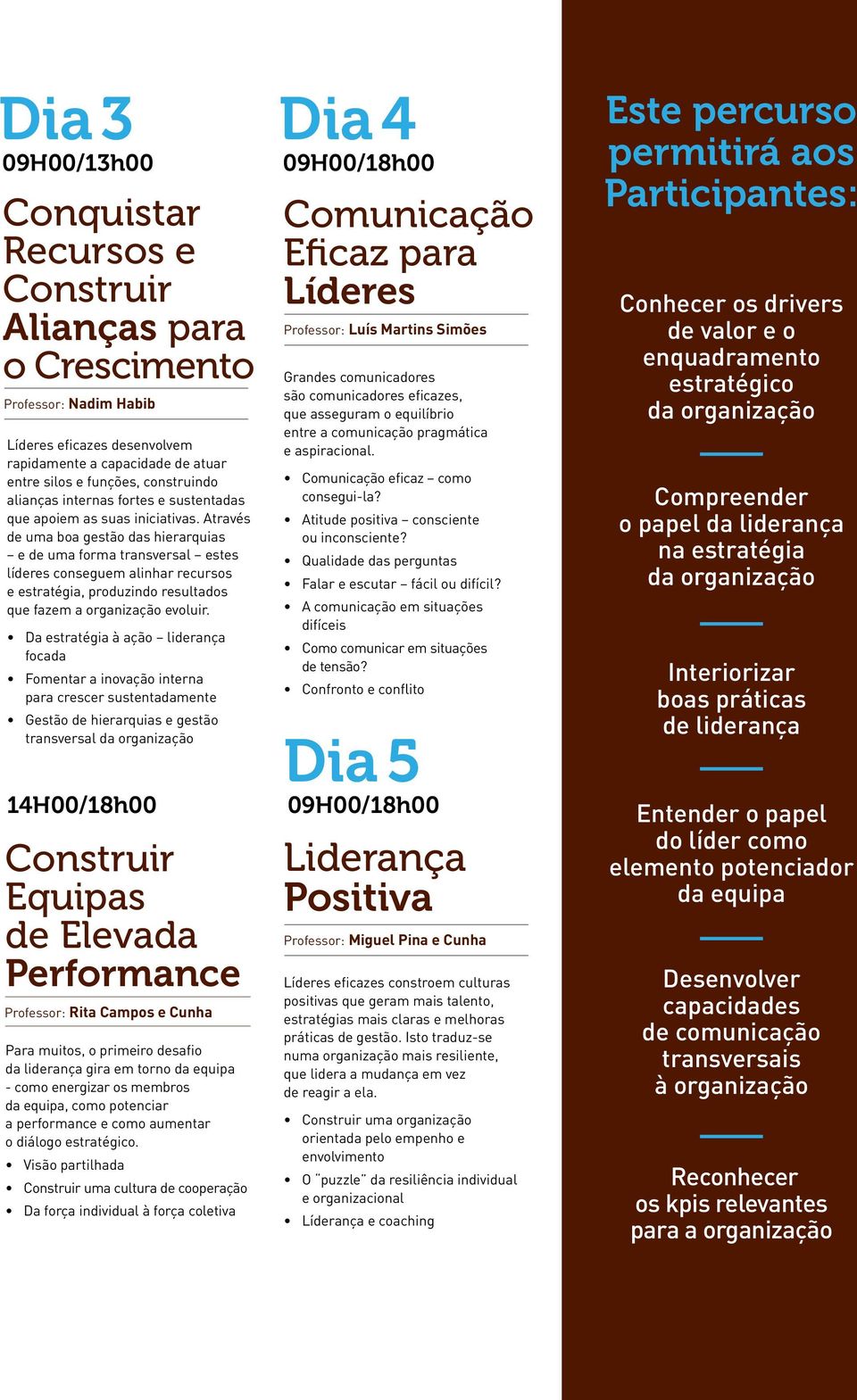 Através de uma boa gestão das hierarquias e de uma forma transversal estes líderes conseguem alinhar recursos e estratégia, produzindo resultados que fazem a organização evoluir.