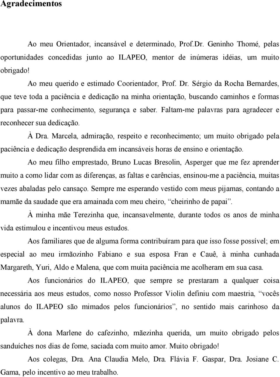 Sérgio da Rocha Bernardes, que teve toda a paciência e dedicação na minha orientação, buscando caminhos e formas para passar-me conhecimento, segurança e saber.