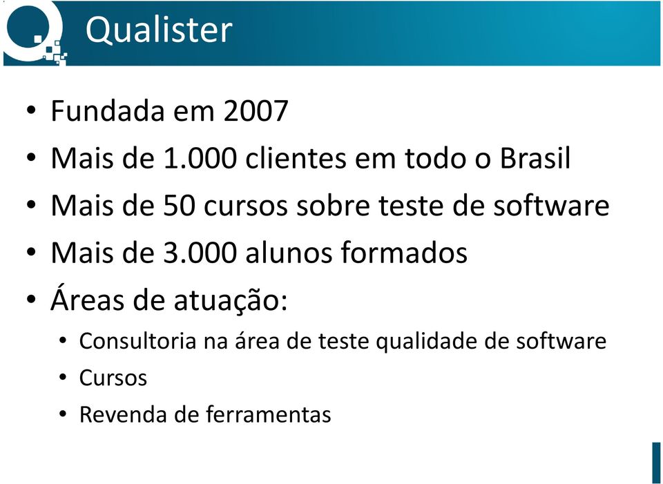 teste de software Mais de 3.