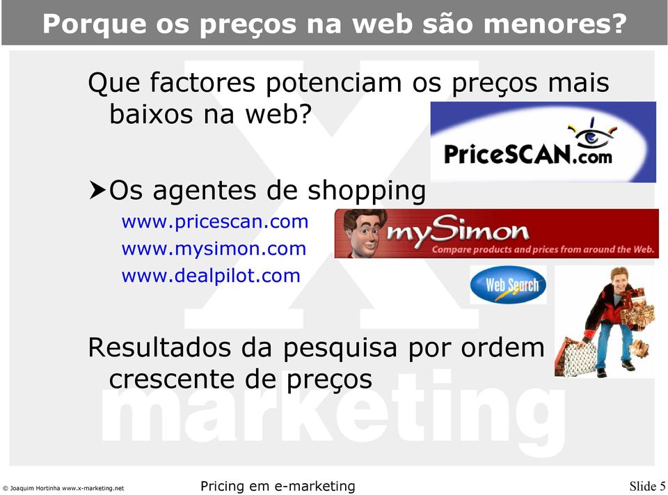Os agentes de shopping www.pricescan.com www.mysimon.