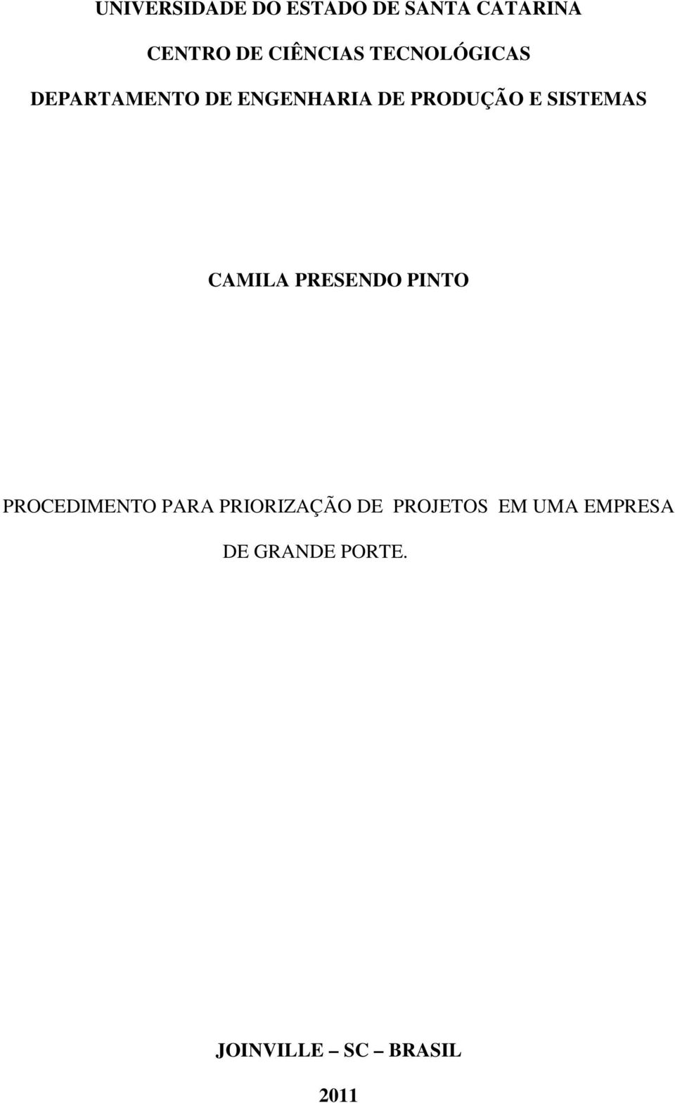 SISTEMAS CAMILA PRESENDO PINTO PROCEDIMENTO PARA PRIORIZAÇÃO