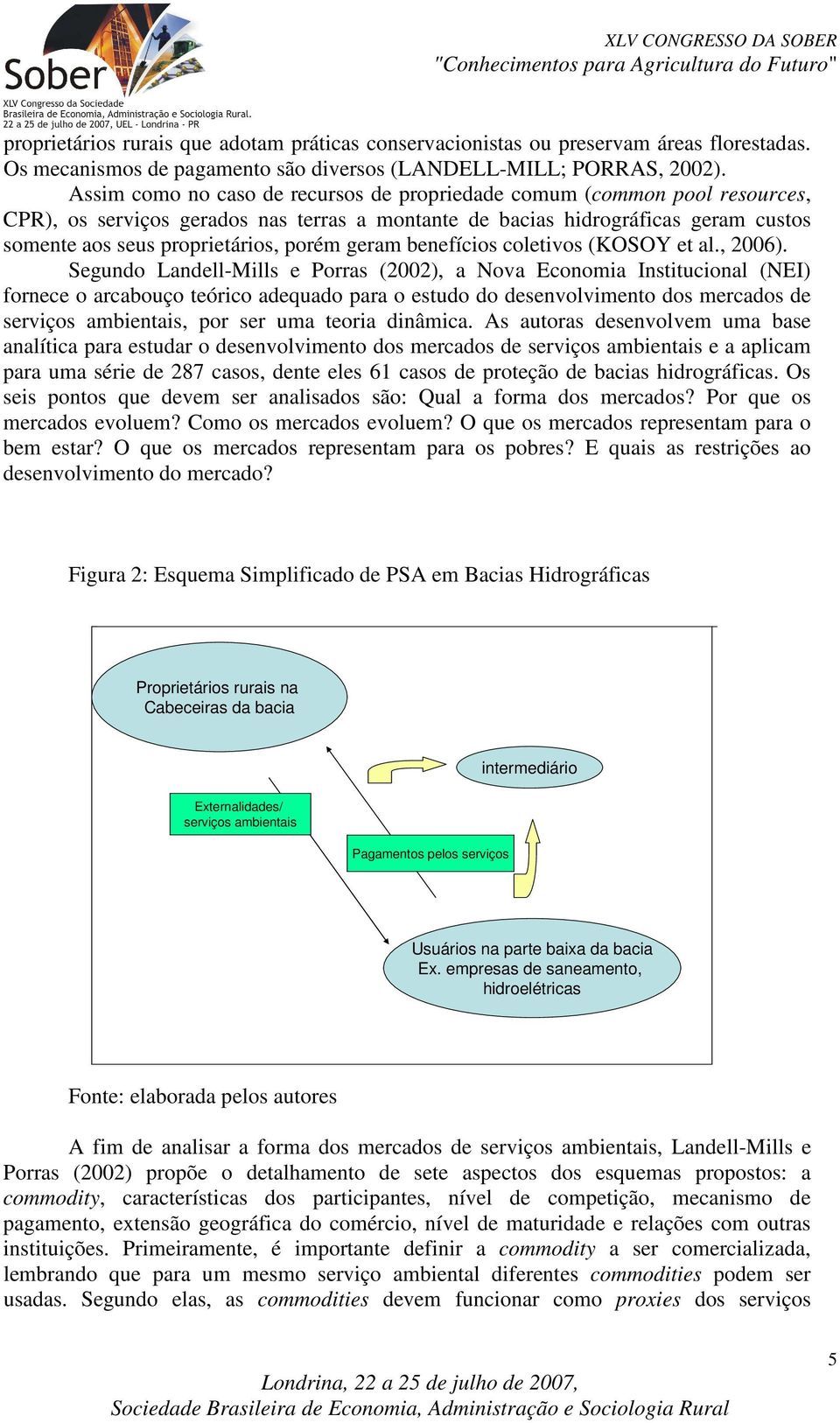 geram benefícios coletivos (KOSOY et al., 2006).