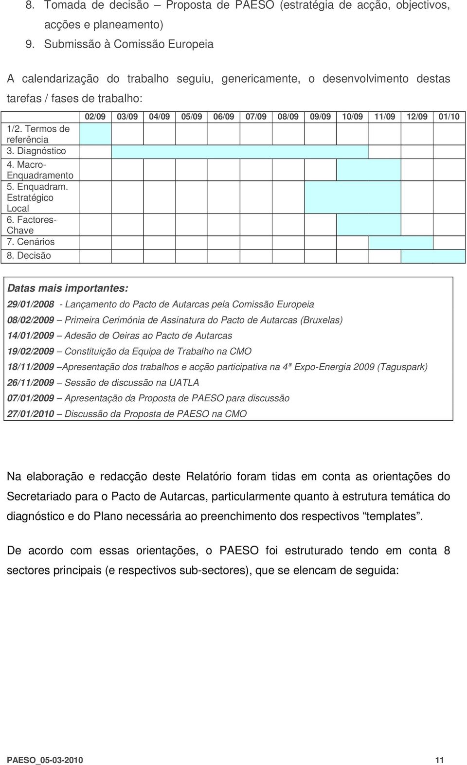 Macro- Enquadramento 5. Enquadram. Estratégico Local 6. Factores- Chave 7. Cenários 8.