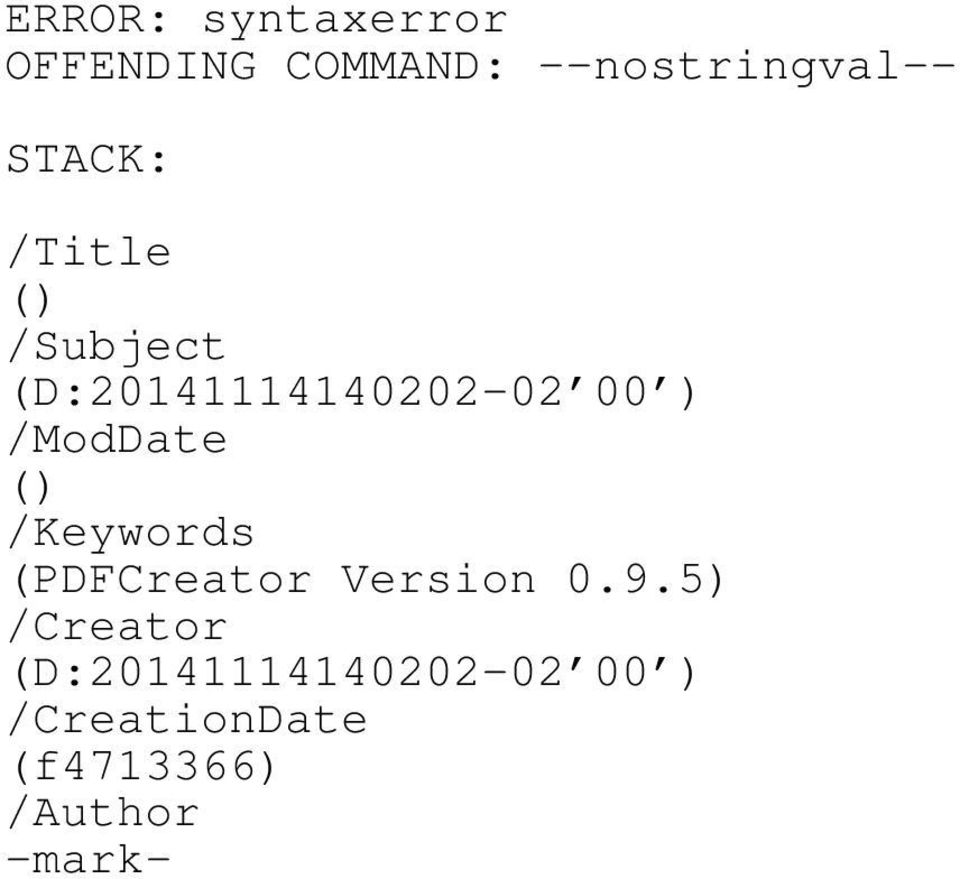 /ModDate () /Keywords (PDFCreator Version 0.9.